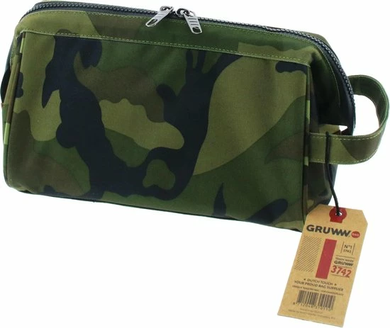 Goedkoop ???? Gruww Ruime Heren Toilettas Camouflage - Met Handvat - 27 X 16 X 15 Cm ???? 3 Goedkoop ???? Gruww Ruime Heren Toilettas Camouflage - Met Handvat - 27 X 16 X 15 Cm ????