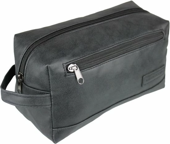 Uitgang ???? Fana Bags Toilettas Vintage Leather Look - Toilettas/make-up Tas Met Handvat Voor Heren/dames - Reis Toilettassen - ???? Handbagage ???? 7 Uitgang ???? Fana Bags Toilettas Vintage Leather Look - Toilettas/make-up Tas Met Handvat Voor Heren/dames - Reis Toilettassen - ???? Handbagage ???? - Afbeelding 5