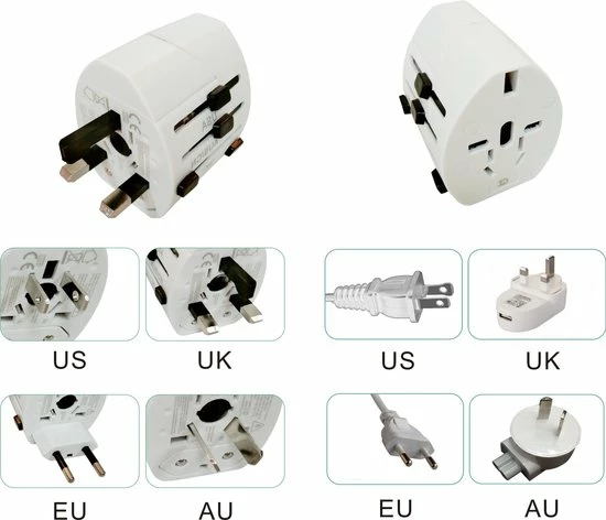 Promo ???? FlinQ Wereldreisstekker - Stopcontact Buitenland - Reisadapter EU/UK/US/AUS/AFR - Universeel ⭐ 5 Promo ???? FlinQ Wereldreisstekker - Stopcontact Buitenland - Reisadapter EU/UK/US/AUS/AFR - Universeel ⭐ - Afbeelding 3