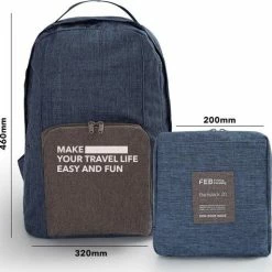 Begroting ???? Wingrepublic Reistas- Opvouwbare Opzettas-opvouwbare Rugzak- 20 L- Blauw ????
