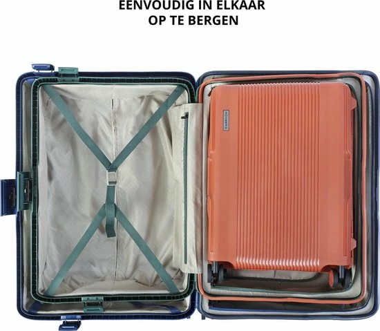 Aanbiedingen ???? CarryOn Protector Luxe Koffer - Trolley 66cm Met TSA-klikslot - 4-delige Packer Set - Ultralicht - Terra Oranje ???? 9 Aanbiedingen ???? CarryOn Protector Luxe Koffer - Trolley 66cm Met TSA-klikslot - 4-delige Packer Set - Ultralicht - Terra Oranje ???? - Afbeelding 7