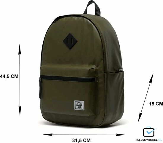 Promo ???? Herschel Weather Resistant | Classic X-Large - Ivy Green / Ruime, Weerbestendige Rugzak Met 30L Opbergvolume / Van Gerecycleerde Materialen / Matte ???? Coating, Zakken Voor Waterflessen, Laptophoes / Levenslange Fabrieksgarantie (limited) / Groen ✔️ 8 Promo ???? Herschel Weather Resistant | Classic X-Large - Ivy Green / Ruime, Weerbestendige Rugzak Met 30L Opbergvolume / Van Gerecycleerde Materialen / Matte ???? Coating, Zakken Voor Waterflessen, Laptophoes / Levenslange Fabrieksgarantie (limited) / Groen ✔️ - Afbeelding 6