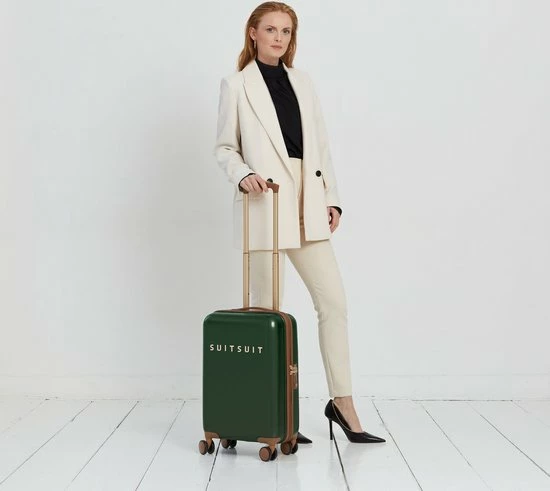 Hete verkoop ⌛ SUITSUIT - Fab Seventies Classic - Beetle Green - ???? Handbagage (55 Cm) ???? 4 Hete verkoop ⌛ SUITSUIT - Fab Seventies Classic - Beetle Green - ???? Handbagage (55 Cm) ???? - Afbeelding 2