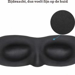Alternative view of Top 10 ???? Merkloos Premium Zijden - 3D Deluxe - Slaapmasker - Oogmasker - Paars ????