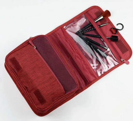 Promo ???? Merkloos Decopatent® Ophangbare Toilettas Met Haak - Dames & Heren - Travel Bag Organizer - Waterdichte Reis Tas - Mannen & Vrouwen - Blauw ???? 5 Promo ???? Merkloos Decopatent® Ophangbare Toilettas Met Haak - Dames & Heren - Travel Bag Organizer - Waterdichte Reis Tas - Mannen & Vrouwen - Blauw ???? - Afbeelding 3