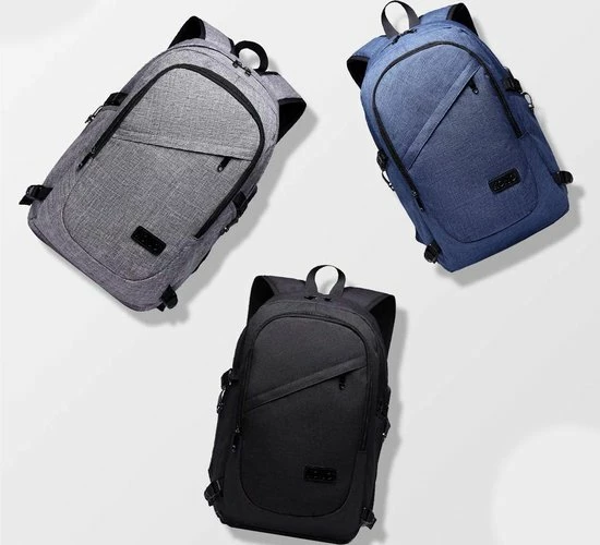 Nieuw ⭐ Kono Rugzak - Laptoptas 15 6 Inch - Rugtas Voor Mannen/Vrouwen - Schooltas Met USB Poort- Tas Voor School, Werk En Reizen - Blauw (E6715 NY) ???? 15 Nieuw ⭐ Kono Rugzak - Laptoptas 15 6 Inch - Rugtas Voor Mannen/Vrouwen - Schooltas Met USB Poort- Tas Voor School, Werk En Reizen - Blauw (E6715 NY) ???? - Afbeelding 13