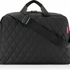 Beste deal ???? Reisenthel Dufflebag M Reistas - 38L - Rhombus Black Zwart ✨