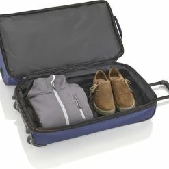Korting ✨ Travelite Basics Wheeled Duffle 70cm Expandable Navy/Orange ???? -Samsonite Winkel 550x501 1