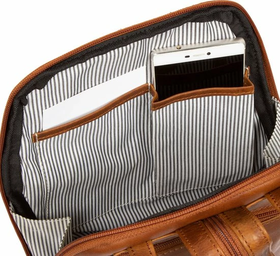 Nieuw ???? Justified Bags Justified® Nynke - City ???? Backpack - Casual - Rugtas - Modern - Cognac ❤️ 4 Nieuw ???? Justified Bags Justified® Nynke - City ???? Backpack - Casual - Rugtas - Modern - Cognac ❤️ - Afbeelding 2