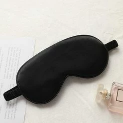 Goedkoopste ???? Merkloos Premium Zacht Zijden Slaapmasker - Verduisterend - Zwart - Verkrijgbaar In Veel Verschillende Kleuren ⌛