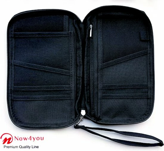 Hete verkoop ✔️ Now4you Luxe Reis Organizer - Paspoorthouder – Paspoorthoesje – Reisportefeuille-Zwart ???? 6 Hete verkoop ✔️ Now4you Luxe Reis Organizer - Paspoorthouder – Paspoorthoesje – Reisportefeuille-Zwart ???? - Afbeelding 4