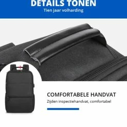 Goedkoop ✔️ Brandie® - Rugzak - Laptop Rugzak Tot 15.6 Inch Voor Unisex - Schooltas - Waterdicht - Anti-diefstal TSA Slot - USB Poort - Met Regenhoes - Schoudertas Voor Reizen En Zakelijk Werk - Gewicht 1.3KG - Maat18*30*47 Inch - Zwart ???? -Samsonite Winkel 550x508 5