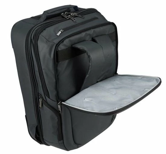 Nieuw ???? Delsey Parvis Plus ???? Backpack Trolley - Water Resistant - 2 Compartments - 17,3 Inch - Grey ???? 11 Nieuw ???? Delsey Parvis Plus ???? Backpack Trolley - Water Resistant - 2 Compartments - 17,3 Inch - Grey ???? - Afbeelding 9