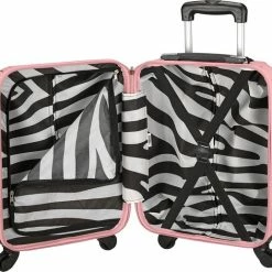Uitgang ???? Princess Traveller Trendy Animal Collection - ???? Handbagage Koffer - Zebra - Roze - 56cm ???? -Samsonite Winkel 550x517 4