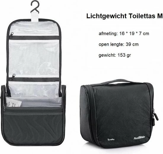 Aanbiedingen ❤️ Campingwise Reis Toilettas Super Lichtgewicht Met Ophanghaak | Model 2021 | Tyvek Waterdicht ???? 4 Aanbiedingen ❤️ Campingwise Reis Toilettas Super Lichtgewicht Met Ophanghaak | Model 2021 | Tyvek Waterdicht ???? - Afbeelding 2