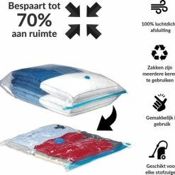 Beste Verkoop ✨ Merkloos Vacuumzak 70 X 100 Cm - Vacuum Opbergzakken - Vacuumzakken 70 X 100 Cm - Vacuum Opbergzak - Vacuumzakken Dekbed ????