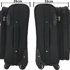 Groothandel ???? SB Travelbags Bagage Stoffen Koffer 65cm 4 Wielen Trolley - Zwart ???? 11 Groothandel ???? SB Travelbags Bagage Stoffen Koffer 65cm 4 Wielen Trolley - Zwart ???? -Samsonite Winkel 550x525 1