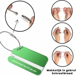 Gloednieuw ???? Aluminium Bagagelabel Groen – Kofferlabel – Aluminium Bagagelabel Voor Koffer En Bagage – Reislabel – 2 Stuks – Groen - Thousandtravelmiles ???? 10 Gloednieuw ???? Aluminium Bagagelabel Groen – Kofferlabel – Aluminium Bagagelabel Voor Koffer En Bagage – Reislabel – 2 Stuks – Groen - Thousandtravelmiles ???? -Samsonite Winkel 550x527 4