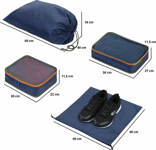 Aanbiedingen ???? CarryOn Protector Luxe ???? Handbagage Koffer - Trolley 55cm Met TSA-klikslot - 4-delige Packer Set - Ultralicht - Terra Oranje ???? 11 Aanbiedingen ???? CarryOn Protector Luxe ???? Handbagage Koffer - Trolley 55cm Met TSA-klikslot - 4-delige Packer Set - Ultralicht - Terra Oranje ???? - Afbeelding 9