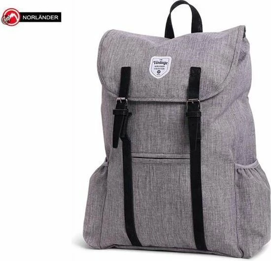 Beste deal ???? Norlander Norländer Twin Tone ???? Backpack Adventurer Grijs ⭐ 5 Beste deal ???? Norlander Norländer Twin Tone ???? Backpack Adventurer Grijs ⭐ - Afbeelding 3