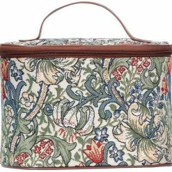 Uitgang ✨ Signare - Toilettas - Gobelin - Gouden Lelie - Golden Lily - Bloemen ????