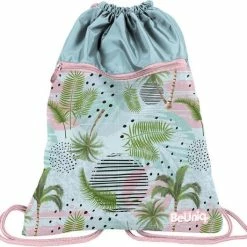 Uitgang ???? BeUniq Gymbag Hawaii - 47 X 37 Cm - Aqua ????