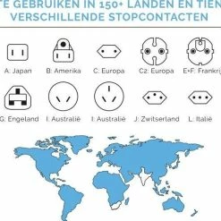 Promo ???? FlinQ Wereldreisstekker - Stopcontact Buitenland - Reisadapter EU/UK/US/AUS/AFR - Universeel ⭐ 39 Promo ???? FlinQ Wereldreisstekker - Stopcontact Buitenland - Reisadapter EU/UK/US/AUS/AFR - Universeel ⭐ -Samsonite Winkel 550x529 1