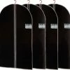 Aanbiedingen ???? Merkloos Set Van 8x Stuks Zwarte Kledinghoezen 60 X 150 Cm - Kledinghoezen - Bescherm Hoezen Voor Kleding ???? -Samsonite Winkel 550x529 3