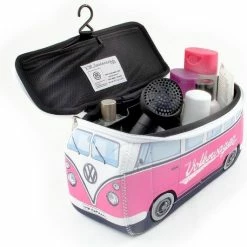 Flash-uitverkoop ???? Brisa Toilettas Volkswagen VW Bus T2 (Bulli) - Large - Kleur : Roze/pink ???? -Samsonite Winkel 550x531 2