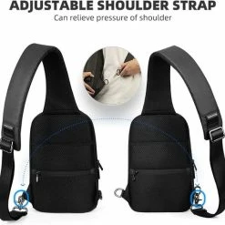 Begroting ???? Merkloos Vaderdagcadeau - Rug/Schouder Veiligheidstas - Met TSA-lock - Laptop Tas - Mini Bastion - Anti Diefstal - Zwart ???? -Samsonite Winkel 550x531 6