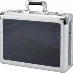 Flash-uitverkoop ???? Juscha JU-45140 Laptop Koffer Alumaxx C-1 Aluminium Zilver-carbonlook ????