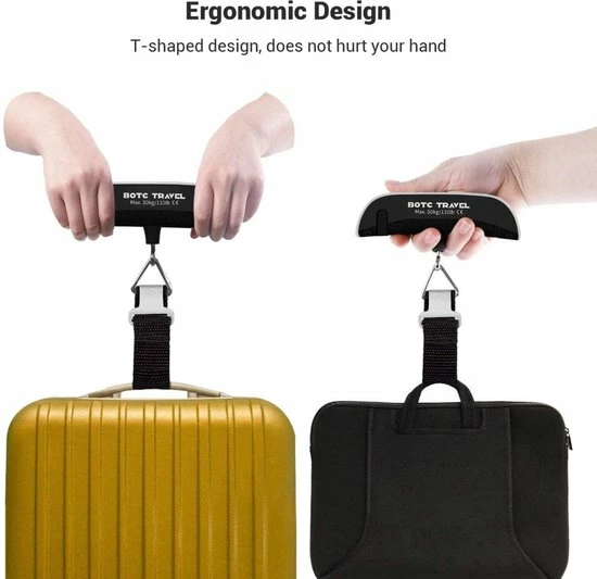 Aanbiedingen ???? IGOODS Digitale Kofferweegschaal - Bagageweegschaal Tot 50KG - Bagage Weegschaal Inclusief Batterij - AEB00105 ???? 9 Aanbiedingen ???? IGOODS Digitale Kofferweegschaal - Bagageweegschaal Tot 50KG - Bagage Weegschaal Inclusief Batterij - AEB00105 ???? - Afbeelding 7