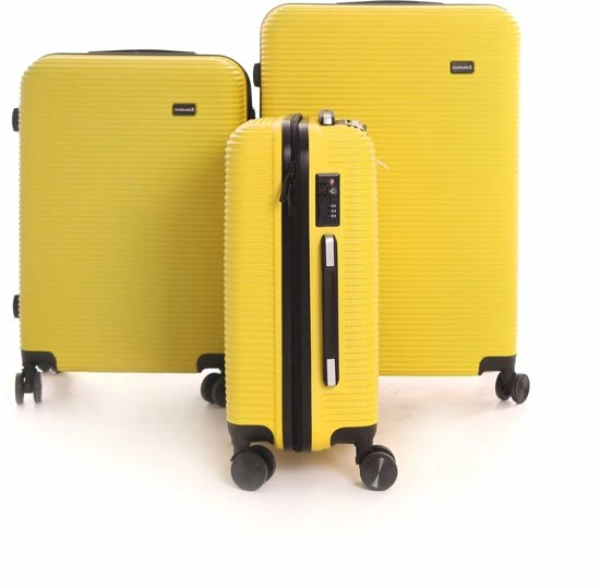 Gloednieuw ???? AttitudeZ Air-Z ???? Handbagage Koffer Geel 52cm - TSA-slot ✨ 9 Gloednieuw ???? AttitudeZ Air-Z ???? Handbagage Koffer Geel 52cm - TSA-slot ✨ - Afbeelding 7