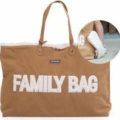 Aanbiedingen ???? Childhome Weekendtas XL Family Bag | Suede Look ????