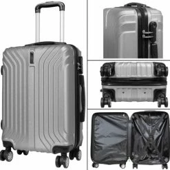 Alternative view of Coupon ???? Monopol - Palma - Reiskoffer - ABS - Zilver - Visueel Design - Maat L / 90 Liter ????