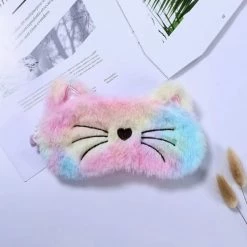 Alternative view of Gloednieuw ???? Fabs World Slaapmasker Regenboog Kat ✔️