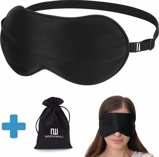 Promo ✔️ Northwall Premium Zijden Slaapmasker Met Opbergzakje - 100% Verduisterend Oogmasker - Verstelbaar - Zwart ???? 3 Promo ✔️ Northwall Premium Zijden Slaapmasker Met Opbergzakje - 100% Verduisterend Oogmasker - Verstelbaar - Zwart ????