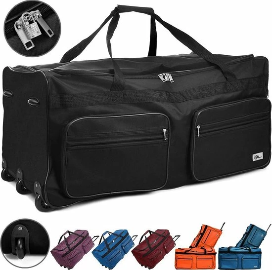 Beste Pirce ???? Monzana Deuba Reistas Sporttas - Donker Blauw - 160 Liter Op Wielen - Telescopisch Handvat ???? 8 Beste Pirce ???? Monzana Deuba Reistas Sporttas - Donker Blauw - 160 Liter Op Wielen - Telescopisch Handvat ???? - Afbeelding 6