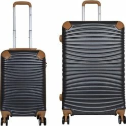 Beste Verkoop ???? Monopol - Reiskofferset 2delig - Polycarbonaat - Brisbane - Antraciet - Maat XS + S ???? -Samsonite Winkel 550x547 2
