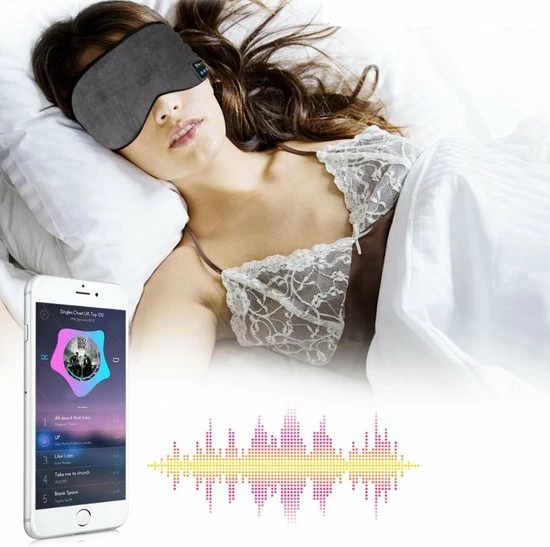 Uitgang ???? HMerch – Slaapmasker Bluetooth – Slaapmaskers – Verstelbaar / Elastisch – Draadloos – Koptelefoon - Meditatie / Affirmaties / Slapen / Vliegen / Relaxen – Grijs ???? 7 Uitgang ???? HMerch – Slaapmasker Bluetooth – Slaapmaskers – Verstelbaar / Elastisch – Draadloos – Koptelefoon - Meditatie / Affirmaties / Slapen / Vliegen / Relaxen – Grijs ???? - Afbeelding 5