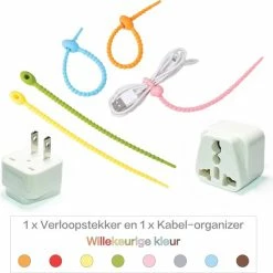 Flash-uitverkoop ⭐ Colorful Sun® Universele Wereldstekker - Amerika, China - Reisstekker Type A & B - 1 Stuk - Europa(EU) / UK / US / AU / FR / IT Naar USA, VS, Amerika, Canada, Mexico, Japan En China - Gratis Kabel Organiser - Wit ❤️ 14 Flash-uitverkoop ⭐ Colorful Sun® Universele Wereldstekker - Amerika, China - Reisstekker Type A & B - 1 Stuk - Europa(EU) / UK / US / AU / FR / IT Naar USA, VS, Amerika, Canada, Mexico, Japan En China - Gratis Kabel Organiser - Wit ❤️ -Samsonite Winkel 550x547 4