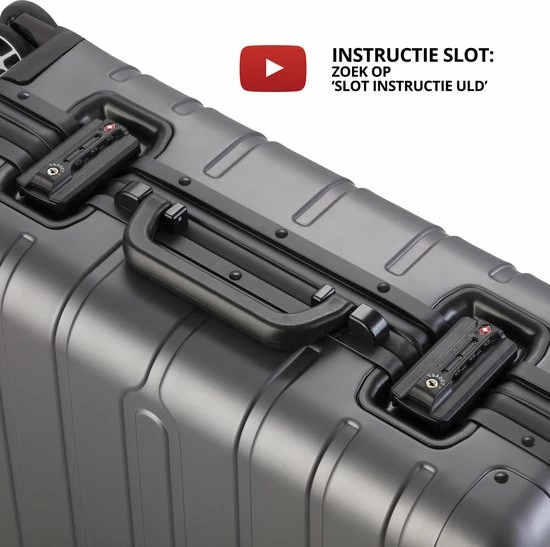 Beste deal ???? CarryOn ULD ???? Handbagage - Luxe Aluminium Trolley 55cm - Dubbel TSA Slot - Dubbele Wielen - Grijs ❤️ 9 Beste deal ???? CarryOn ULD ???? Handbagage - Luxe Aluminium Trolley 55cm - Dubbel TSA Slot - Dubbele Wielen - Grijs ❤️ - Afbeelding 7
