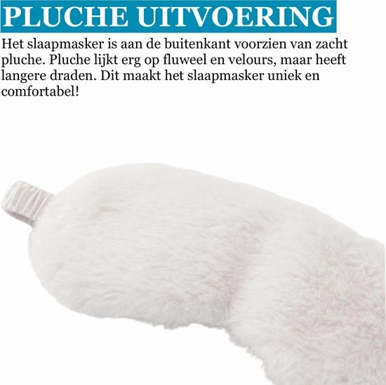 Begroting ???? ChiGuard Slaapmasker Pluche Zijden Oogmasker Slaap Wit - 100% Verduisterend ⭐ 5 Begroting ???? ChiGuard Slaapmasker Pluche Zijden Oogmasker Slaap Wit - 100% Verduisterend ⭐ - Afbeelding 3