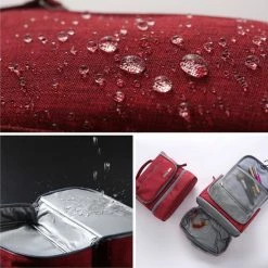 Goedkoopste ???? Rainbecom Toilettassen - Beautycases - Toilettas Met Haak - Reis Organizer - Rood ???? -Samsonite Winkel 550x549 6