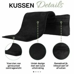 Alternative view of Uitgang ✔️ Blezliving® Nekkussen Staopstoel - Sta Op Stoel - Neksteunkussen Waterafstotend - Kussen Relaxstoel - PTMD Binnenkussen - Bureaustoel Kussen - Hoofdkussen Contragewicht - Nekrol - Fauteuil - Auto - Flair Zwart ????
