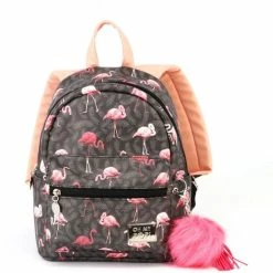 Beste Pirce ???? Oh My Pop - Flamingo - Rugtas - Zwart - Hoogte 27cm ❤️