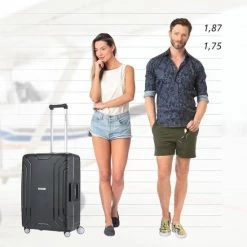 Coupon ???? CarryOn Steward TSA Reiskoffer - 65cm Trolley Met Kliksloten - Dubbele Wielen - Rood ???? -Samsonite Winkel 550x550 142