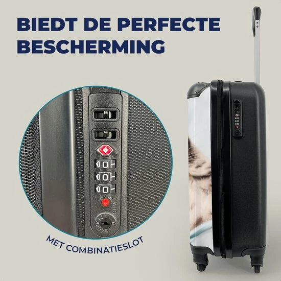 Promo ???? MuchoWow® Koffer - Kitten - Slaap - Bed - Past Binnen 55x40x20 Cm En 55x35x25 Cm - ???? Handbagage - Trolley - Fotokoffer - Cabin Size - Print ⭐ 4 Promo ???? MuchoWow® Koffer - Kitten - Slaap - Bed - Past Binnen 55x40x20 Cm En 55x35x25 Cm - ???? Handbagage - Trolley - Fotokoffer - Cabin Size - Print ⭐ - Afbeelding 2