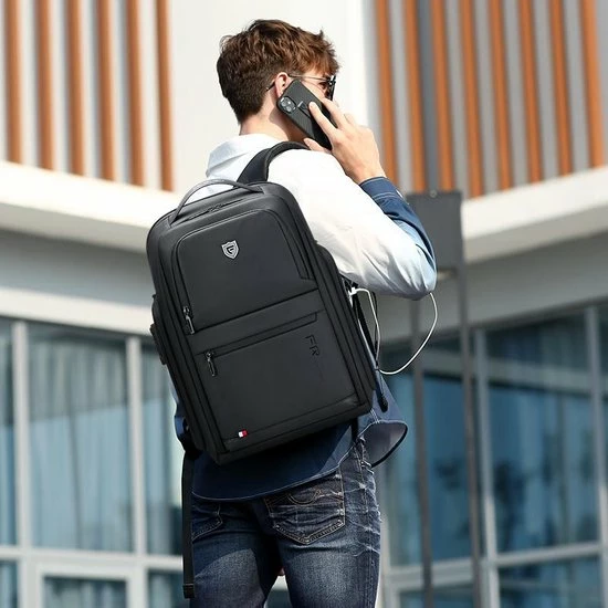 Kopen ⌛ FENRUIEN Bange Rugtas - 15,6 Inch - Laptop Rugzak - USB-aansluiting - TSA Slot - Waterafstotend - Zwart - Incl. Smart Thermosfles ⌛ 12 Kopen ⌛ FENRUIEN Bange Rugtas - 15,6 Inch - Laptop Rugzak - USB-aansluiting - TSA Slot - Waterafstotend - Zwart - Incl. Smart Thermosfles ⌛ - Afbeelding 10