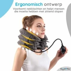 Korting ???? Good4You Memory Foam Reiskussen - Traagschuim Nek Kussen - Comfort Reiskussentje - Travel Pillow - Neksteun Voor Reis, Vliegtuig Of Auto - U-Vorm – Grijs ???? -Samsonite Winkel 550x550 19